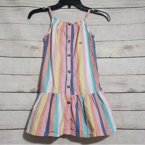 Calvin Klein Striped Dress 6 - Picture 1 of 6